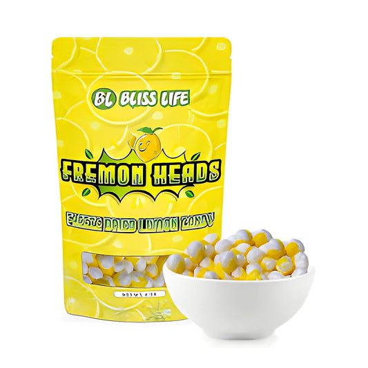 Fremon Heads - Freeze Dried Lemon Candy - processed