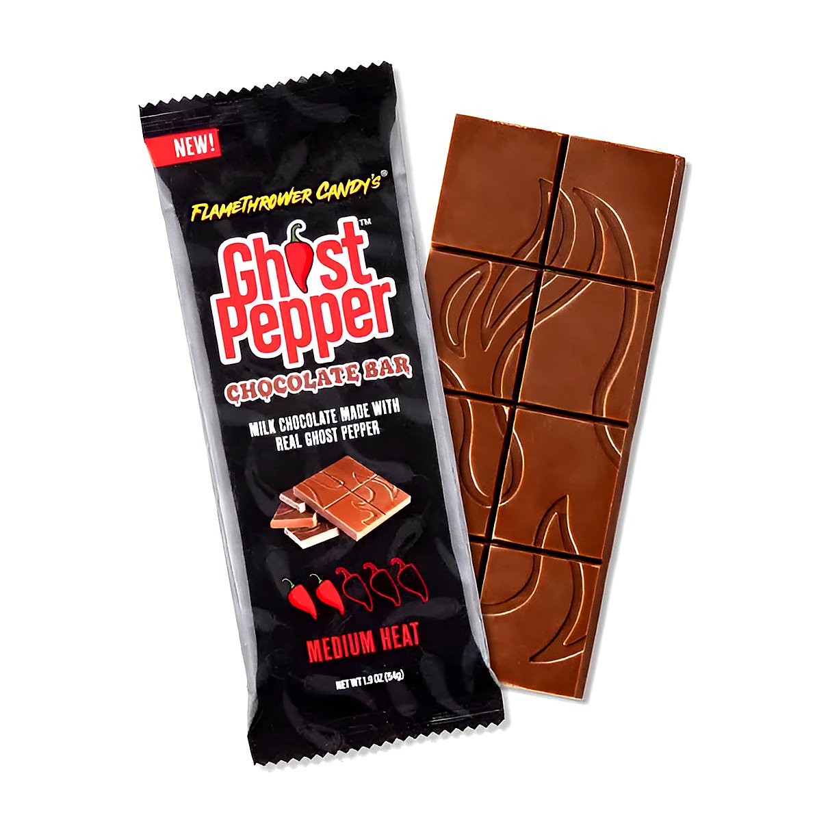 Ghost Pepper Chocolate Bar - processed