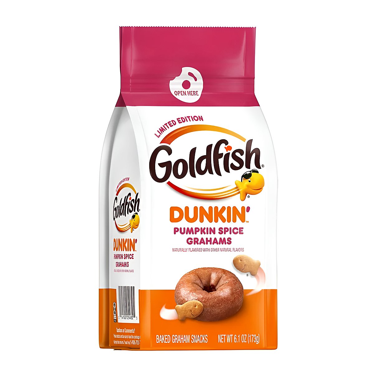 Goldfish x Dunkin Pumpkin Spice Grahams Cracker - processed