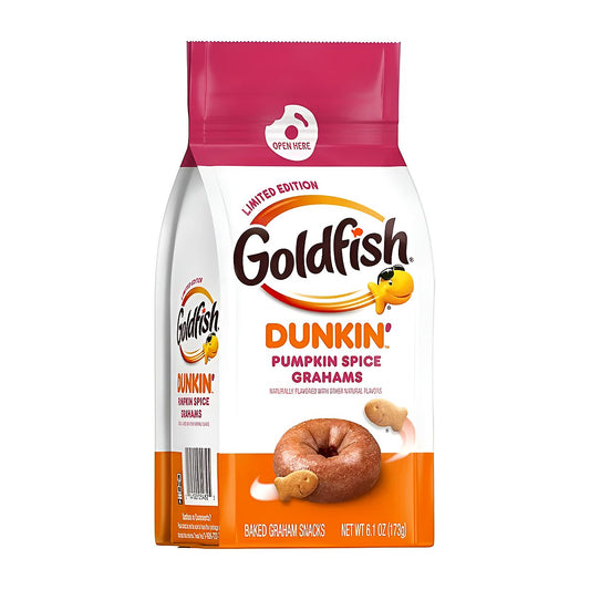 Goldfish x Dunkin Pumpkin Spice Grahams Cracker - processed