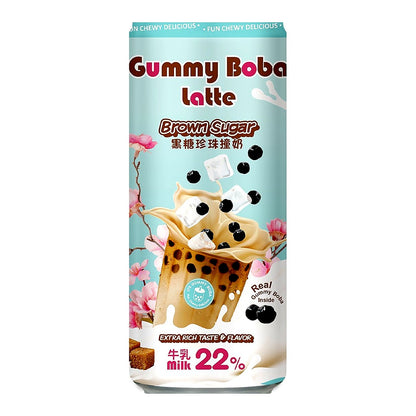 Gummy Boba latte Brown Sugar - processed