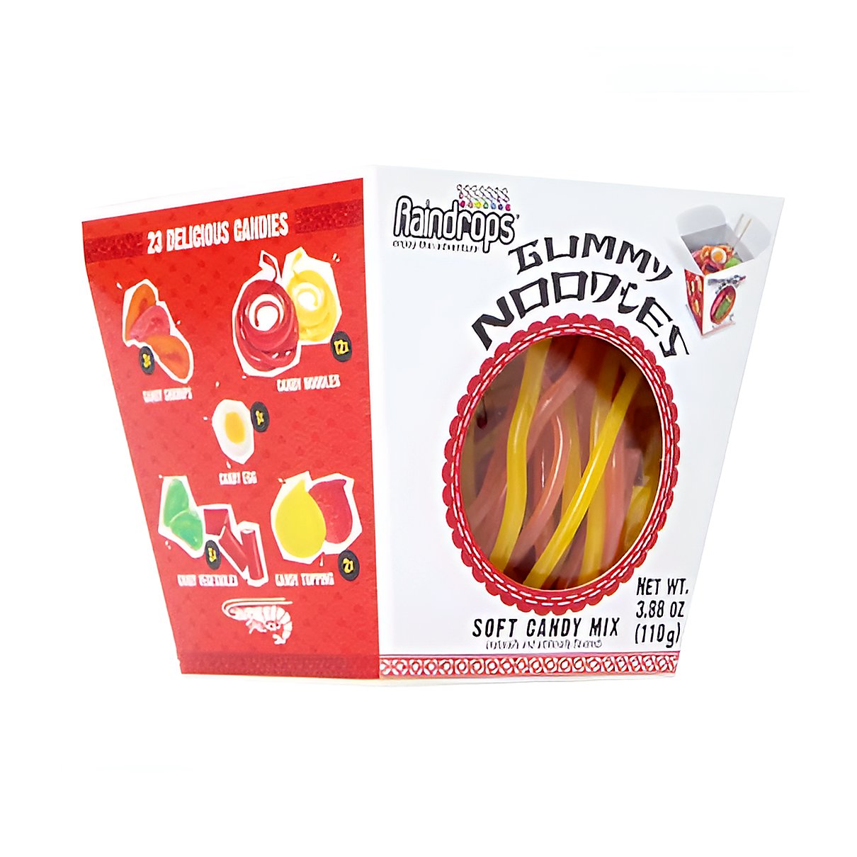 Gummy Noodles Soft Candy Mix - processed