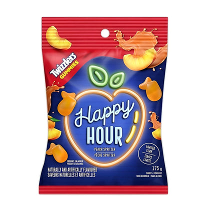 Happy Hour Twizzlers Gummies Peach Spritzer - processed