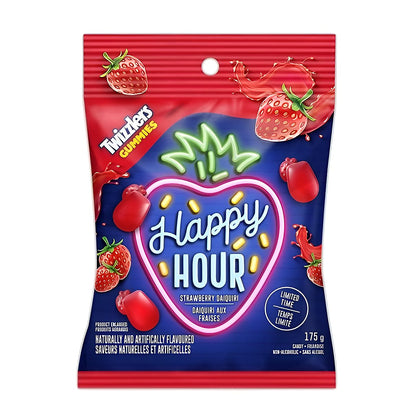 Happy Hour Twizzlers Gummies Strawberry Daiquiri - processed