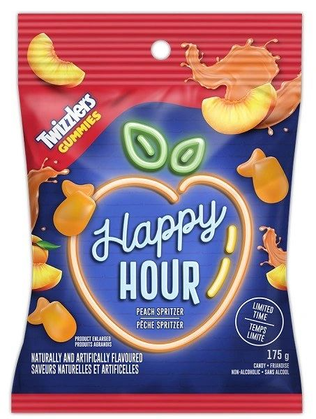 Happy Hour Twizzlers Gummies Peach Spritzer