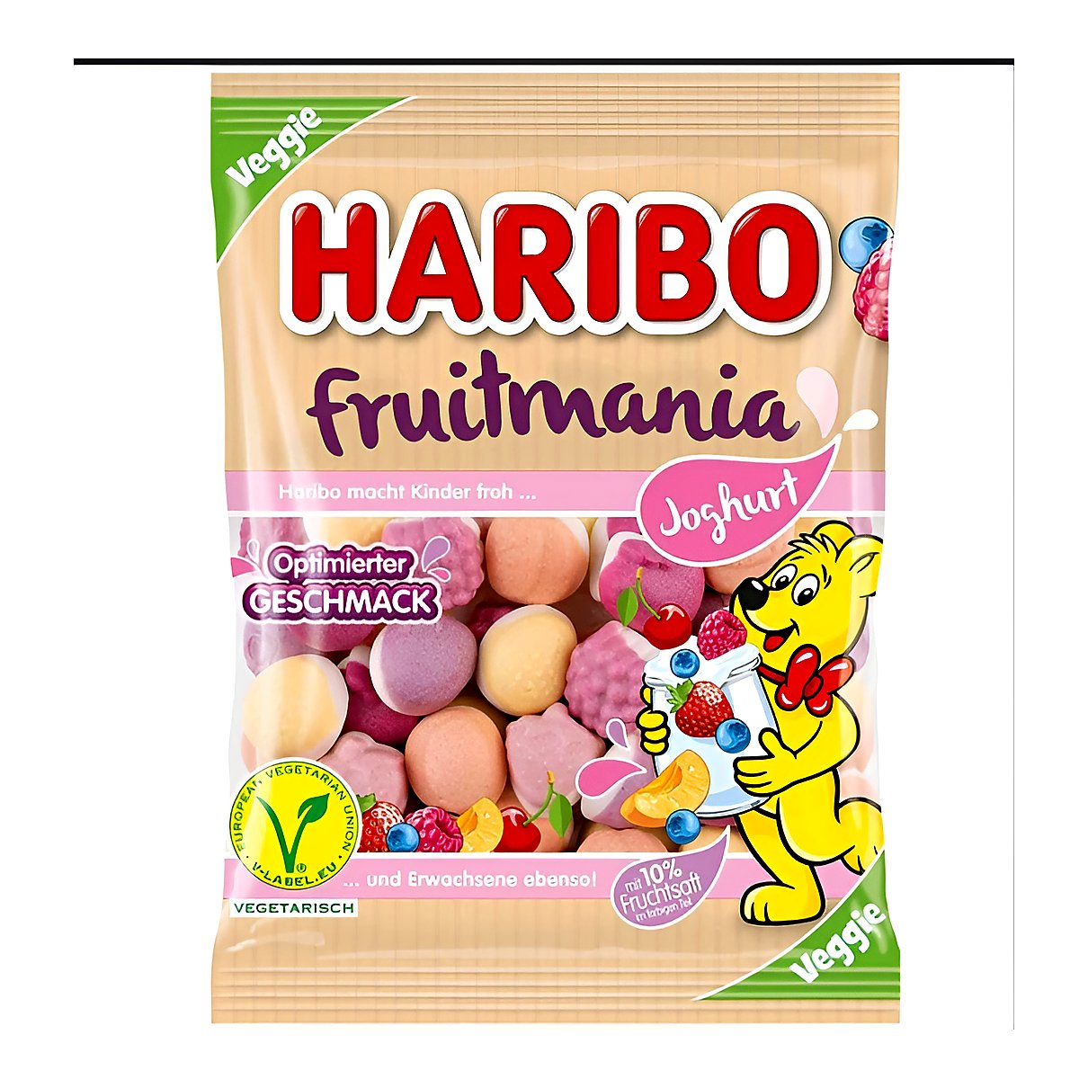 Haribo fruit mania yoghurt - processed
