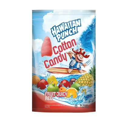 Hawaiian Punch Flavored Cotton Candy - processed