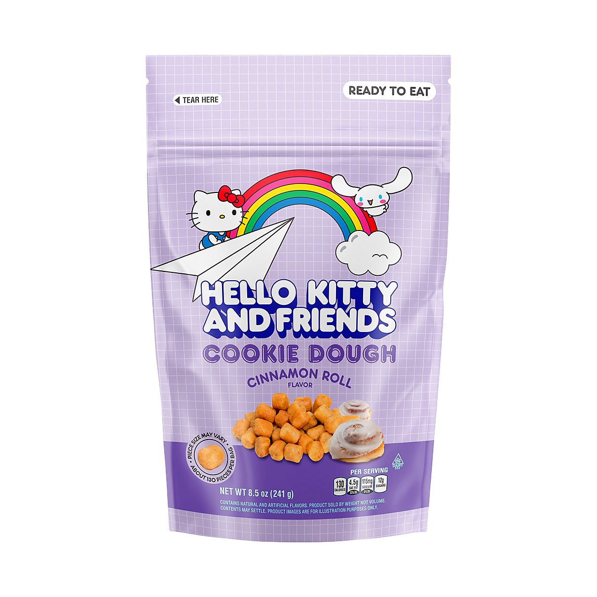 Hello Kitty and Friends Cinnamon Roll Cookie Dough - processed