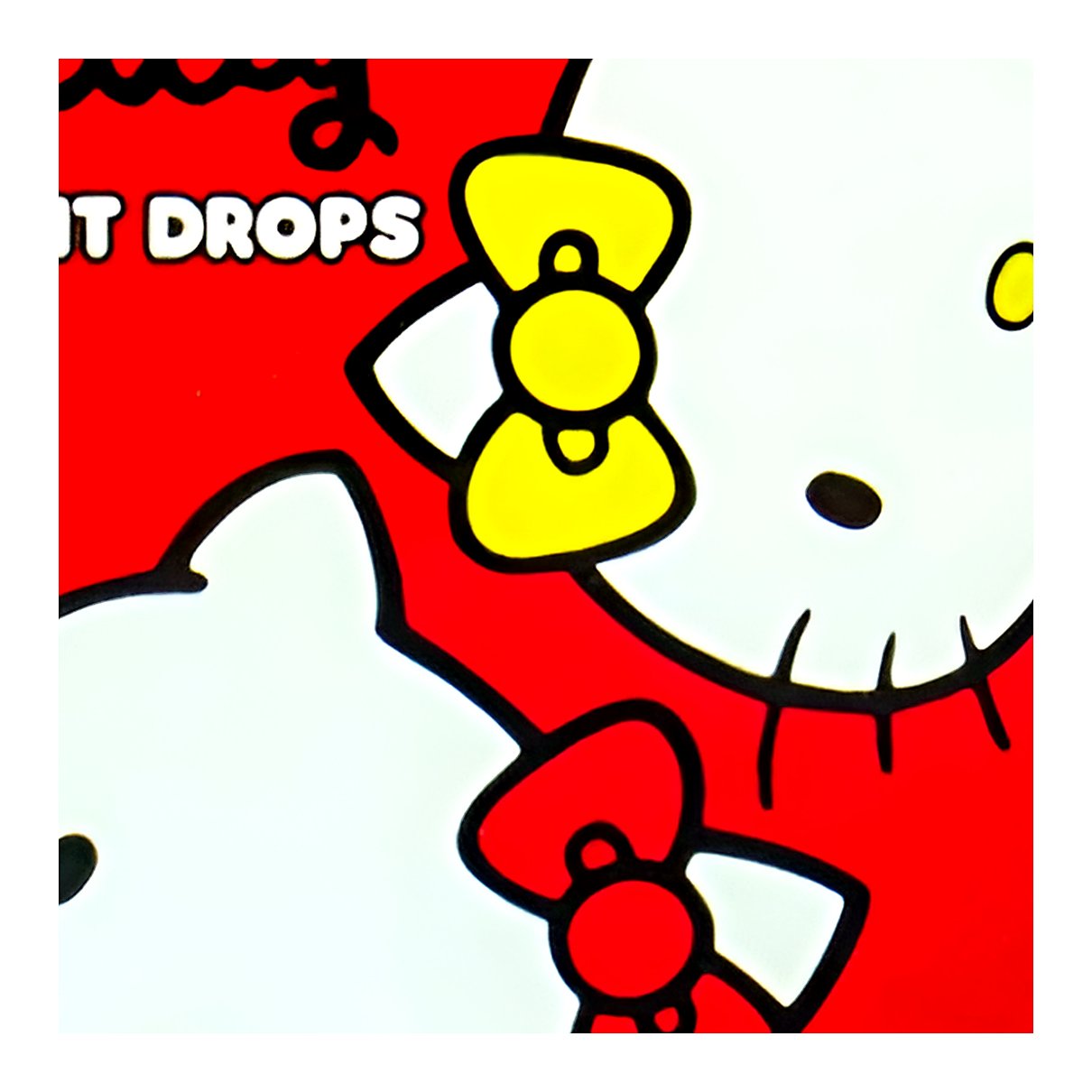Hello kitty fruit drops hard candy - processed