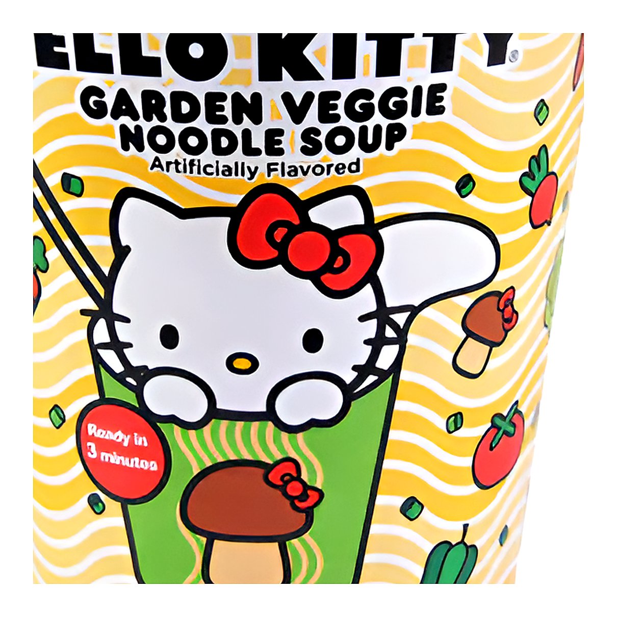 Hello Kitty Garden Veggie Noodles Soup - processed