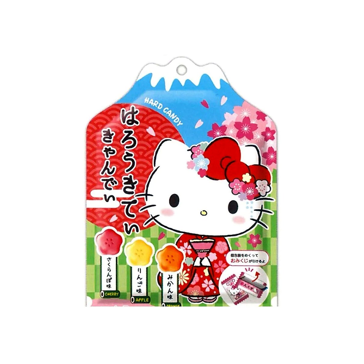 Hello Kitty Hard Candy Cherry Apple Orange - processed