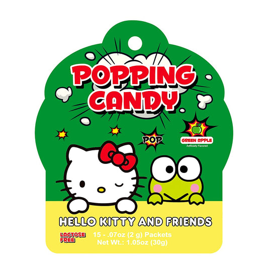 Hello Kitty Popping Candy Hello Kitty and Friends Green Apple - processed