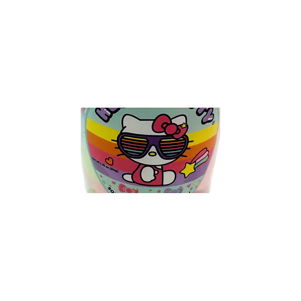 Hello Kitty Sour Rainbow Cotton Candy - processed