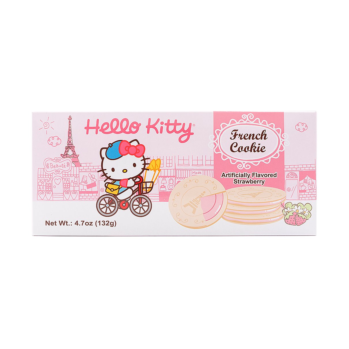Hello Kitty Strawberry French Cookie - processed