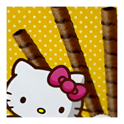 Hello Kitty Wafer Cookies Chocolate Flavor - processed