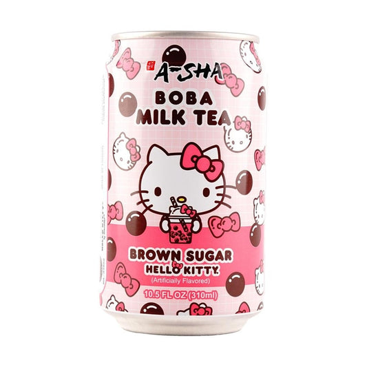 A-Sha boba Milk Tea Brown Sugar Hello Kitty