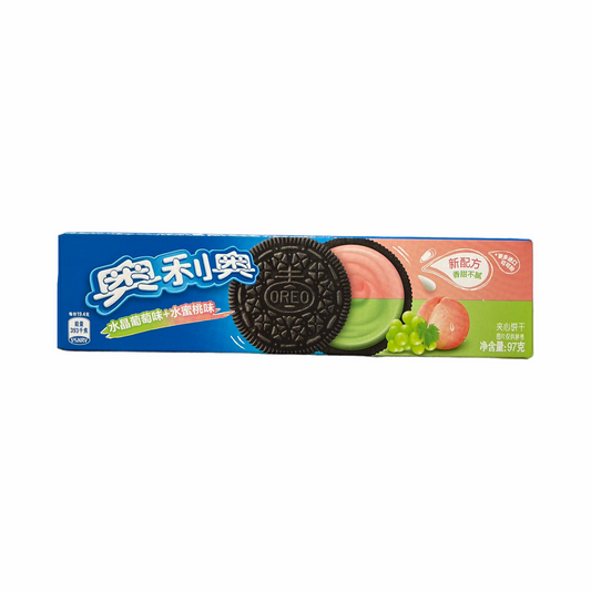 Oreo Crystal Grape & Peach Flavor China 97g