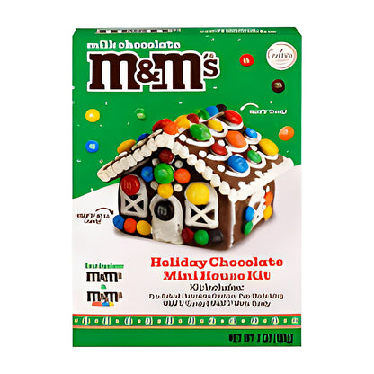 Holiday Chocolate Cookie Mini House Kit M&M’s - processed