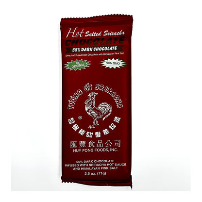 Hot Salted Sriracha chocolate 55% dark - processed