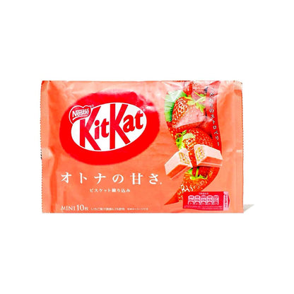 Japanese Strawberry KitKat Chocolate Crispy Biscuits Candy Sweet Nestle - processed