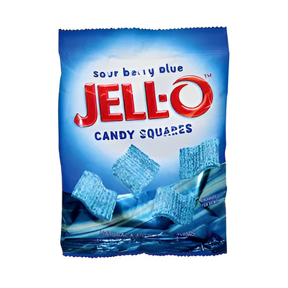 Jell-O Sour Blueberry Candy - processed