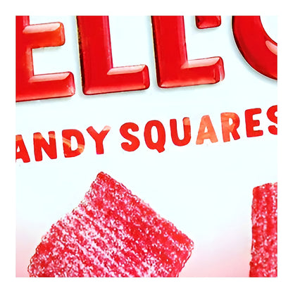 Jell-O Sour Cherry Candy - processed