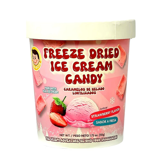Josh Bosh Freeze dried Ice cream candy strawberry - processed