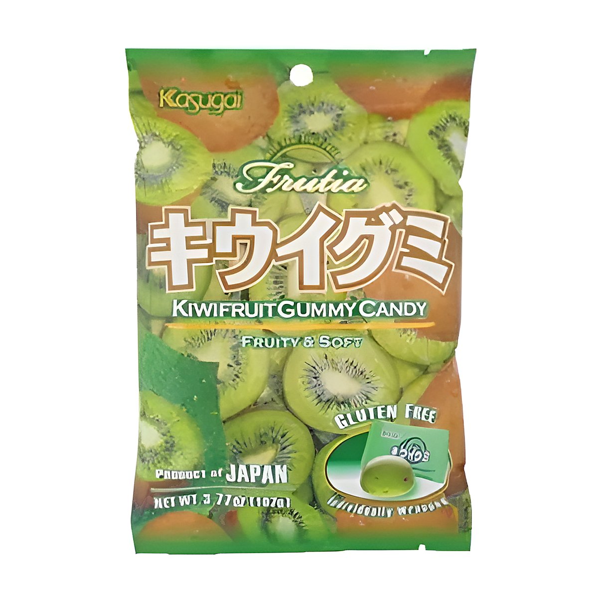 Kasugai kiwifruit gummy candy - processed