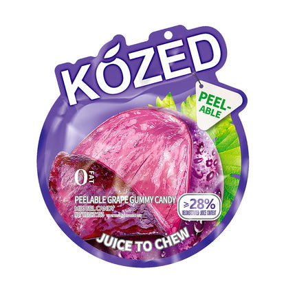 Kozed Grape Peelable Gummy - processed