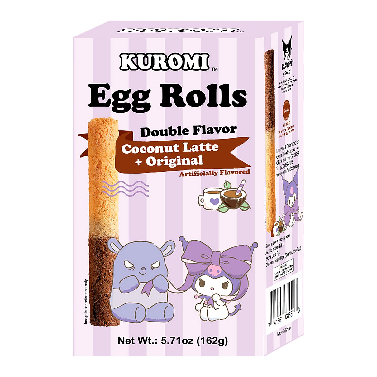 Kuromi Egg Roll Cookies Coconut Latte+ Original - processed