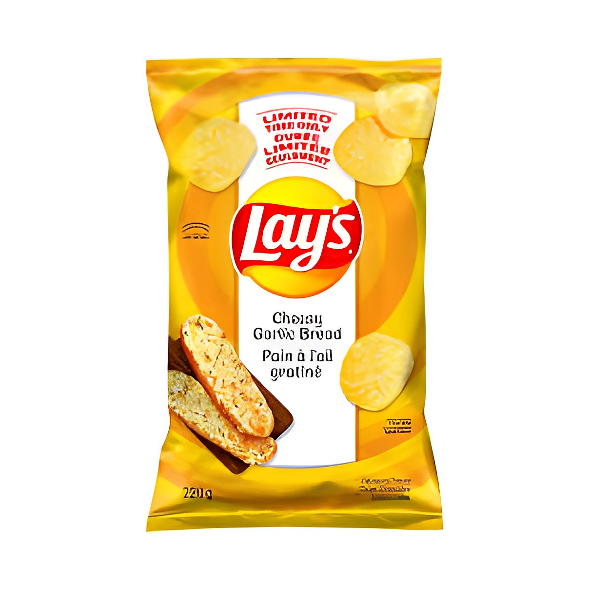 Lays Cheesy Garlic Bread - processed