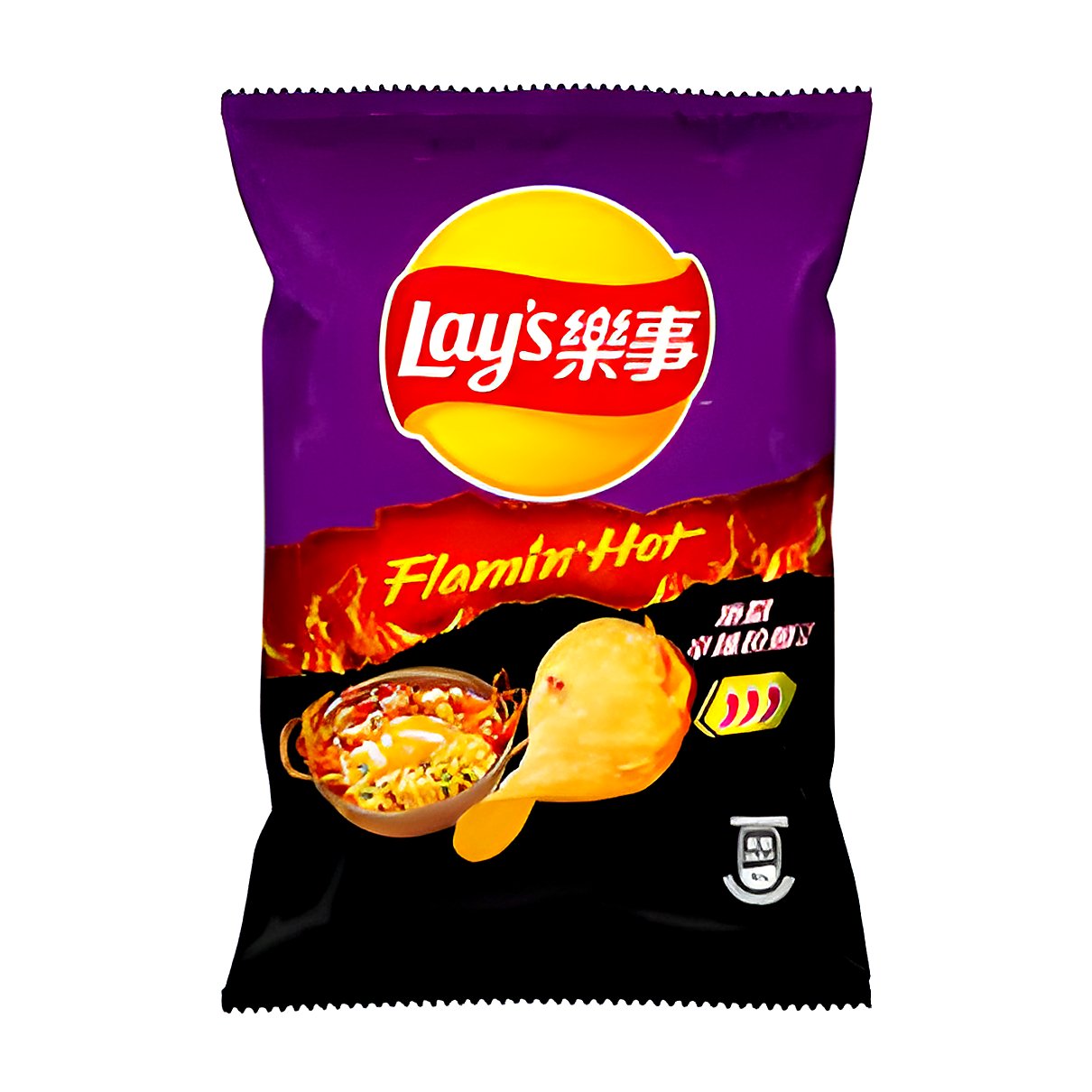 Lays - Flamin Hot Ramen Spicy - processed