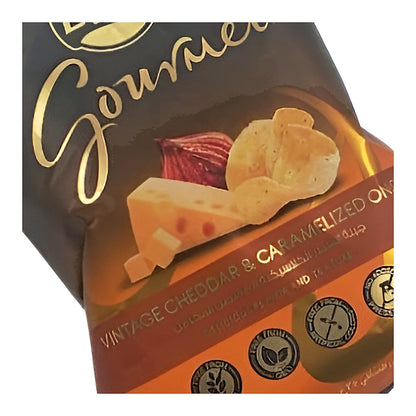 Lays Gourmet Vintage Cheddar & Caramelized Onion - processed