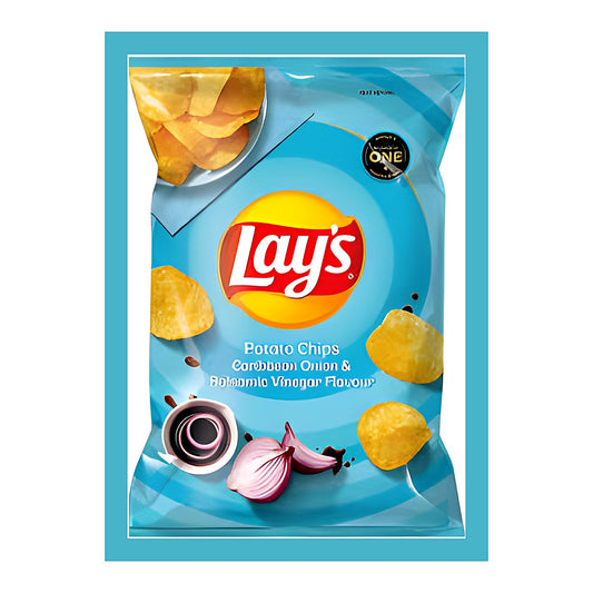 Lays Potato Chips Caribbean Onion & Balsamic Vinegar Flavour - processed
