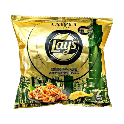 Lays Spicy Pepper Squid - processed