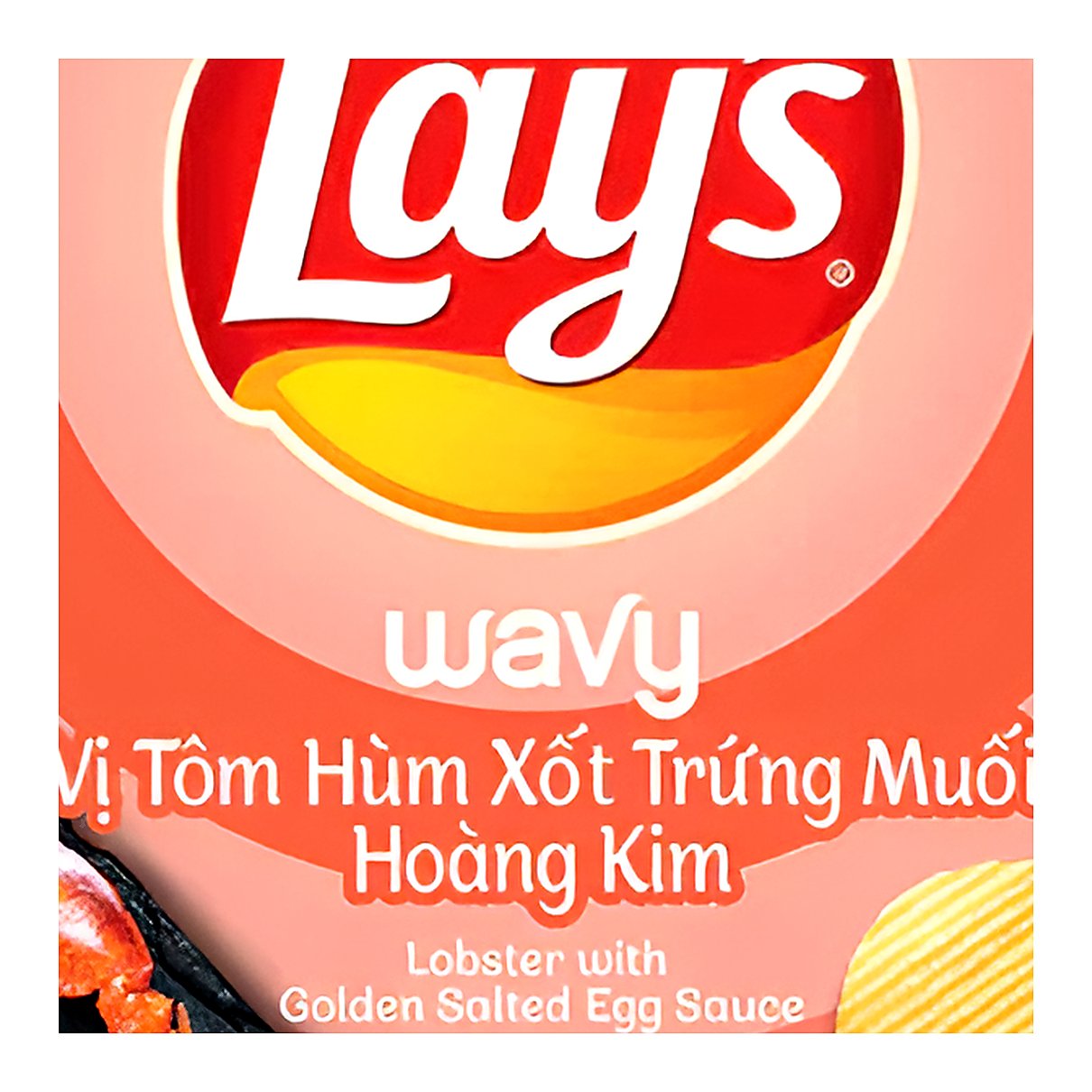 Lays Wavy Lobster with Golden Salted Eggs Sauce - processed