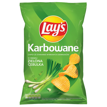 Lays Karbowane Zielona Cebulka