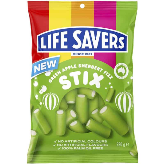 Life Savers Stix Green Apple Sherbert Fizz