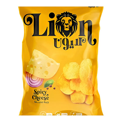 Lion Spicy Cheese Chips - processed