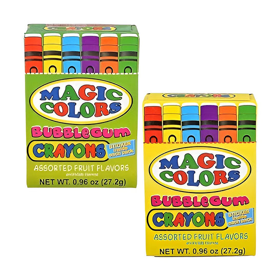 Magic colors bubblegum crayons - processed