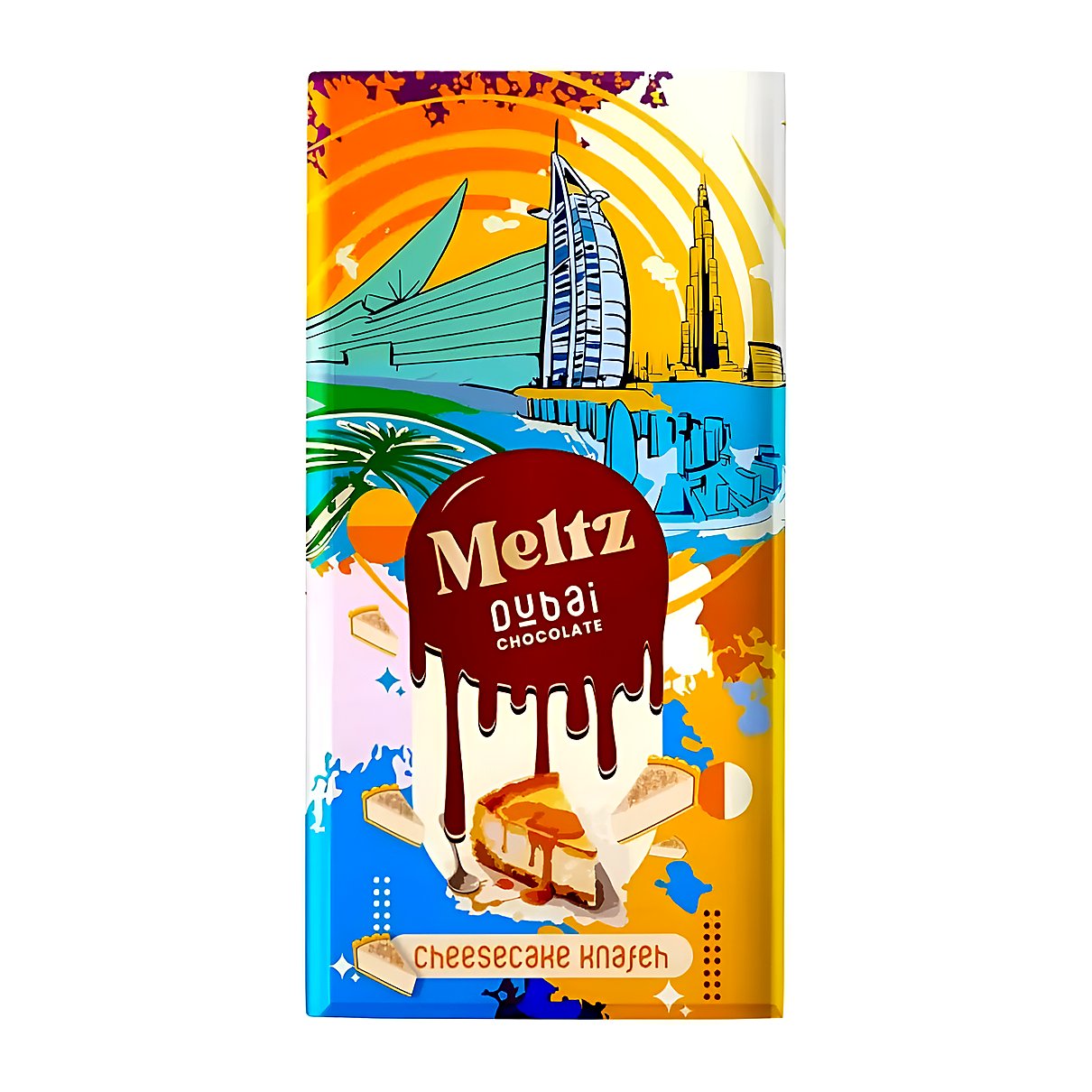 Meltz Dubai Chocolate cheesecake flavor - processed