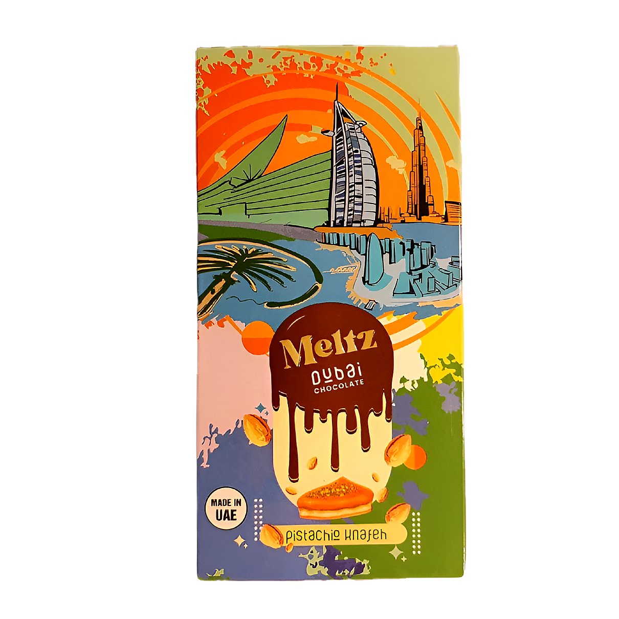 Meltz Dubai chocolate - processed