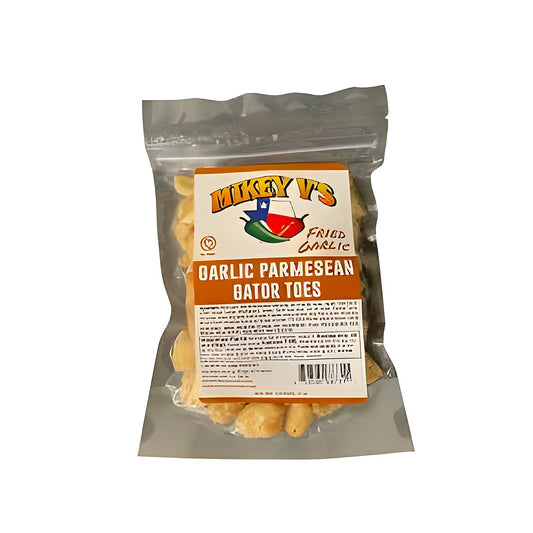 Mikey V’s Garlic Parmesan Gator Toes Fried Garlic - processed