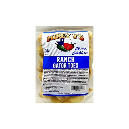 Mikey V’s Ranch Gator Toes Fried Garlic - processed