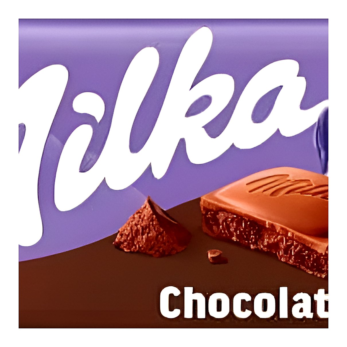 Milka chocolate dessert - processed