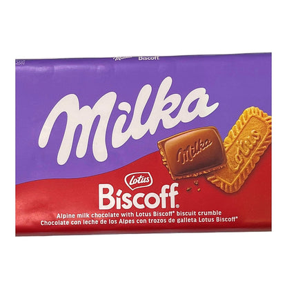 Milka Lotus Biscoff Biscuit Bar - processed
