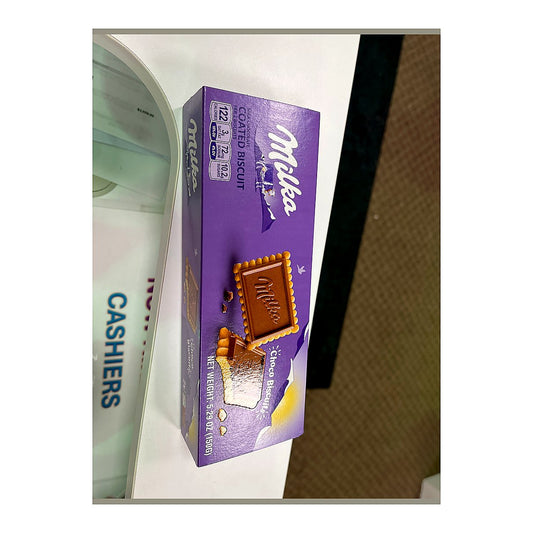 Milka milk chocolate coated biscuit - processed