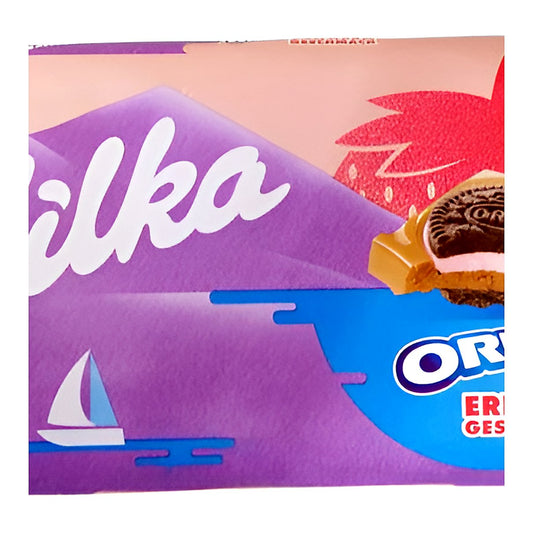 Milka Oreo Strawberry Flavour - processed
