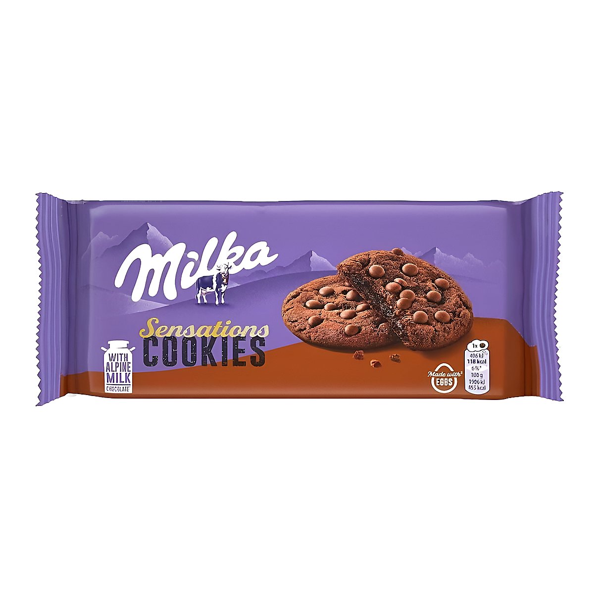 Milka sensation cookies chocolate - processed