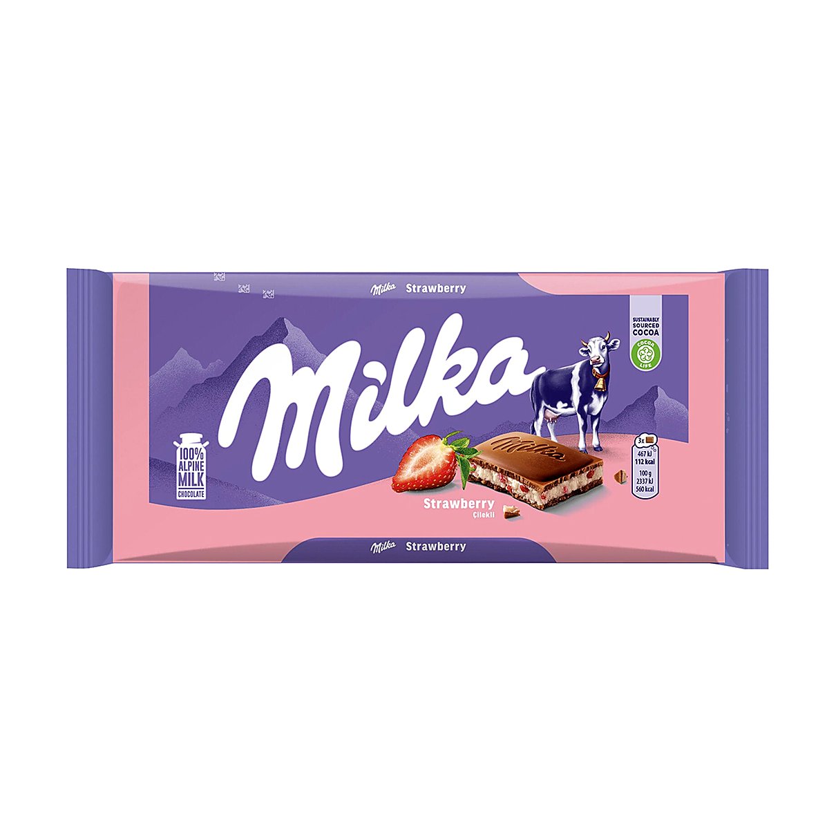 Milka Strawberry - processed
